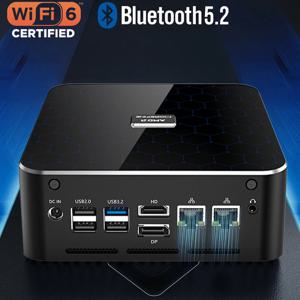 AMD Rzyen 9 8945HS 게이밍 미니 PC Ryzen 7 8845HS 2xDDR5 2xPCIe4.0 최대 4TB 2*2.5G LAN Windows11 컴퓨터 NUC WiFi6 BT5.2 HD DP