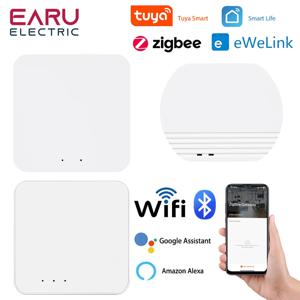 Tuya eWelink Zigbee 3.0 게이트웨이 허브 Bluetooth 스마트 홈 무선 브리지 스마트 라이프 APP 원격 제어는 Alexa Google과 함께 작동합니다.