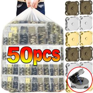 1-50set 마그네틱 스냅 패스너 걸쇠 버튼 핸드백 지갑 지갑 공예 가방 부품 미니 흡착 버클 DIY 공예 도매