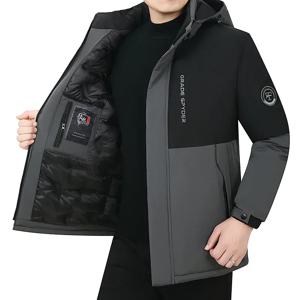 후드 캐주얼 브랜드 남성 가을 방풍 아웃웨어 모자 파카 남성 자켓 방수 파카 롱 자켓 새로운 겨울 남성 따뜻한 코트