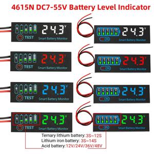 12V/24V/36V/48V 배터리 충전 표시기 보드 18650 리튬 이온 Lipo 리튬 배터리 레벨 표시기 테스터 용량 테스터 미터