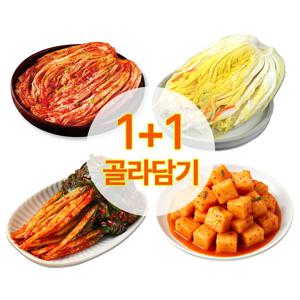 시원김치 1+1 골라담기 4종 5kg+5kg 수입 배추 간편한