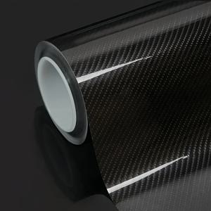 카본 파이버 차량용 비닐 랩, 무광 및 유광 블랙 스티커 3D 4D 5D 6D, 자동차 바디 데코레이션 필름, 오토바이 액세서리, 차량 보호 및 스타일링을 위한 고급 랩핑 필름.