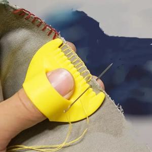 초보자 및 노인을 위한 손쉬운 3D 인쇄 재봉 도구 - 4mm 간격의 플라스틱 손 재봉 보조 장치, 스킵 스티치 방지