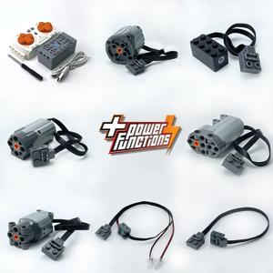 MOC 기술 부품 전원 기능 원격 제어 서보 모터 호환 88003 88004 8882 8883 자동차 블록 전원 공급