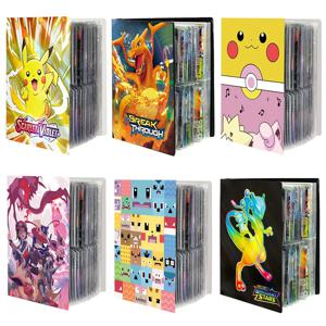 240PCS 포켓몬 피카추 Charizard 만화 앨범 카드 도서 Mewtwo 폴더 카드 수호자 노트북 VMAX GX 게임 컬렉션 폴더