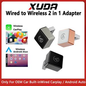 XUDA 무선 CarPlay 안드로이드 자동 어댑터 USB 동글 스마트 미니 박스 플러그 앤 플레이 Toyota Nissan Honda Ford Benz 용 범용