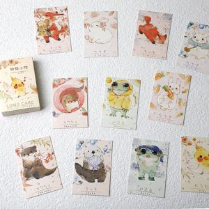 28 시트/세트 귀여운 새와 토끼 Lomo 카드 미니 엽서 DIY 만화 동물 인사말 카드 생일 선물 카드