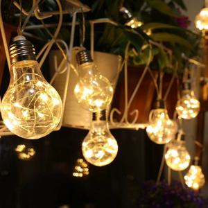 4M 10 전구 LED 요정 조명 전구 배터리 전원 갈 랜드 전구 빛 문자열 크리스마스 웨딩 파티 침실 생활 정원 장식