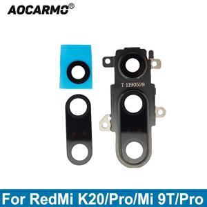 Xiaomi Redmi K20 9T Pro 메인 카메라 렌즈 용 프레임 링 커버 접착 스티커가있는 초광각 후면 카메라 렌즈 유리