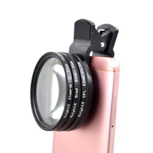 KnightX 52MM 전문 매크로 10+ 렌즈 ND 원형 편광판 CPL for iphone 11 전화 카메라 필터 스마트 폰 모바일 안드로이드
