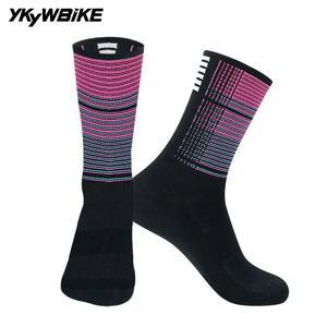 YKYWBIKE 스포츠 레이싱 사이클링 양말, 전문 브랜드 스포츠 양말, 통기성 로드 바이크 자전거 양말, 남녀공용 야외 양말