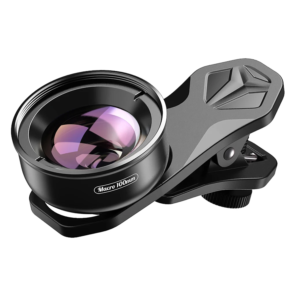 APEXEL Dropshipping 카메라 폰 렌즈 100mm 매크로 모바일 렌즈 매크로 캠코더 렌즈 iPhone Samsung 모든 스마트 폰용