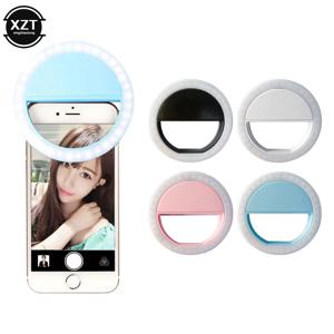 Led Selfie 링 라이트 휴대 전화 렌즈 LED Selfie 램프 링 아이폰에 대 한 삼성 Xiaomi 화 웨이 전화 Selfie 클립 라이트 Accessorie