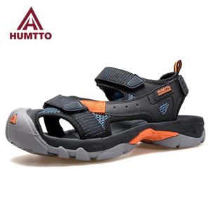 HUMTTO-남성용 하이킹 신발, 샌들, 통기성 야외 워터 비치 샌들, 남성 캠핑 낚시 등산 아쿠아 신발