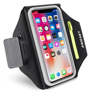 HAISSKY 업그레이드 러닝 스포츠 완장 가방 iPhone 16 15 14 13 12 11 Pro Max 16 Plus XR AirPods Pro 3 지퍼 폰 암 밴드