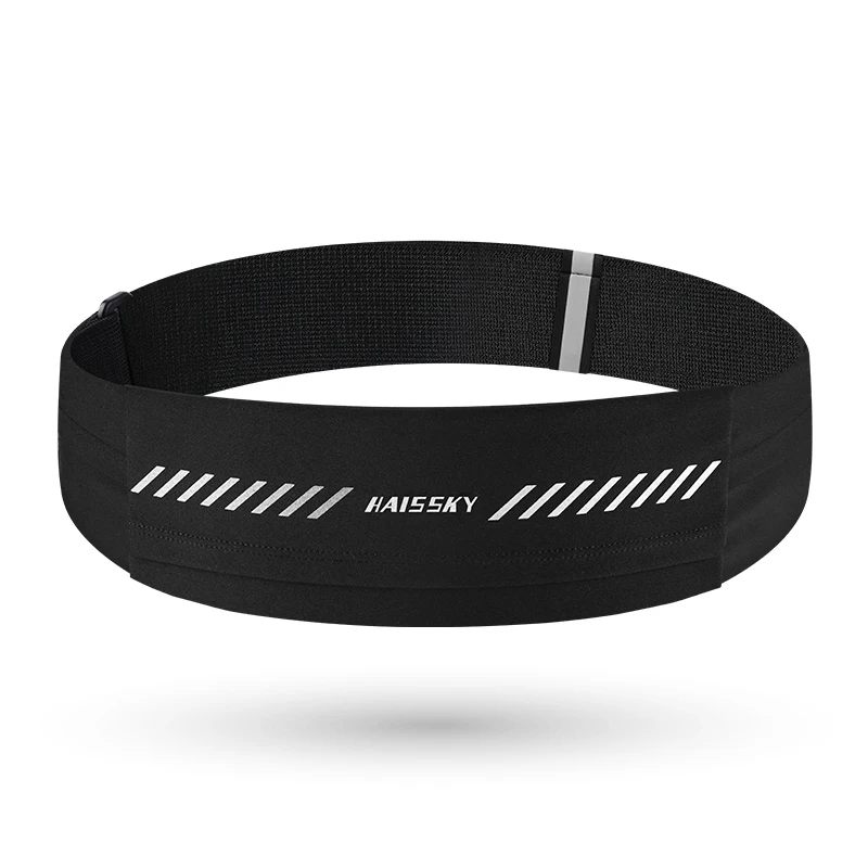 HAISSKY 야외 스포츠 러닝 허리띠, 아이폰 15, 14, 13, 12, 11, 프로 맥스, 에어팟 프로 3, 초박형 허리 팩 가방, 휴대폰 파우치