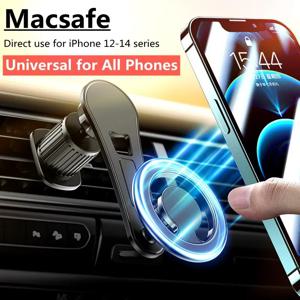 자기 자동차 전화 홀더 스탠드 자석 셀 모바일 지원 Macsafe iPhone 15 14 13 Samsung Xiaomi 용 자동차에 GPS 브래킷 마운트