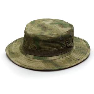 2024 새로운 위장 Boonie 모자 전술 캐주얼 양동이 모자 여름 야외 사냥 하이킹 스포츠 Camo Sun Cap For Men Women