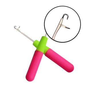 래치 크로 셰 뜨개질 후크 바늘 점보 꼬기 Dreadlock 헤어 도구를 만들기위한 플라스틱 Knitt Dreadlock Extension