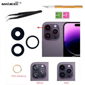 iPhone 11 13 14 Pro Max 12 Mini X Xs Max Xr 8 7 6S Plus 깨진 카메라 렌즈 수리 키트 용 새 후면 카메라 유리 교체