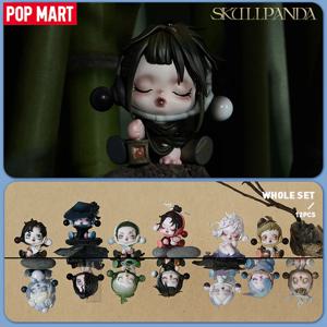팝 마트 SKULLPANDA 잉크 매화 시리즈 미스터리 박스 1PC/12PCS POPMART SP 블라인드 박스 귀여운 장난감 액션 피규어