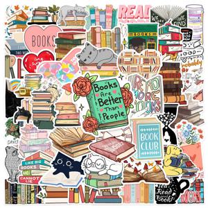 10/30/50PCS 만화 동물 독서 어린이 PVC 스티커 미적 장식 Scrapbooking 편지지 학교 용품 어린이위한