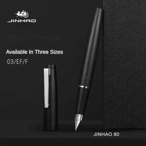 Jinhao 80 모든 색상 비즈니스 사무실 학생 학교 문구 용품 EF 0.30mm 펜촉 만년필 학교 용품 문구 용품
