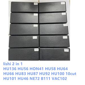 LISHI 자물쇠 수리공 도구, HU136, HON56, HON41, HU58, HU64, HU66, HU83, HU87, HU92, HU100, 10 컷, HU101, HU46, NE72, B111, VAC102, 2 in 1