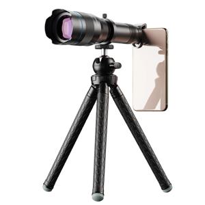 APEXEL HD 60x 망원 렌즈 휴대 전화 iPhone 조류 관찰 여행 사냥을위한 삼각대가있는 강력한 단안 망원경 렌즈