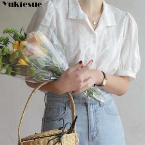 여성용 올 매치 브이넥 블라우스 셔츠 및 상의, 우아한 단색 레저 쉬폰 블라우스, 한국 스타일 의류