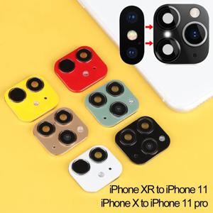 지지대 플래시 가짜 카메라 렌즈 스티커, 업그레이드 스크린 보호대, 아이폰 XR X, 아이폰 11 프로 맥스, 커버 케이스 초 변경