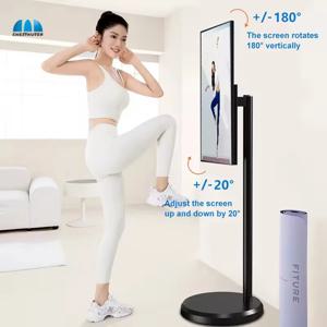 인기 제품 22인치 Android12 스마트 상호 작용 화면 내장 배터리, USB Wi-Fi 이동식 스탠드 HD 터치 Lcd 스마트 TV