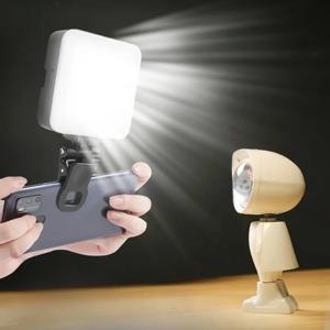 아이폰에 대 한 미니 휴대용 LED Selfie 빛 삼성 IPad 휴대 전화 노트북 클립 플래시 채우기 비디오 사진 빛 사진 램프