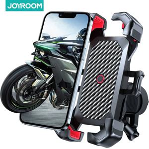 Joyroom 휴대폰 거치대, 360 ° 뷰 범용 자전거 휴대폰 거치대, 4.7-7 인치 휴대폰 스탠드, 충격 방지 브래킷, GPS Cli