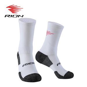 RION 남자 사이클링 양말 농구 축구 MTB 중반 송아지 발 착용 세트 산악 자전거 자전거 체육관 수분 위킹 야외 스포츠