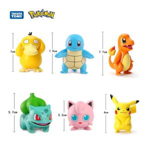 포켓몬 액션 피규어 애니메이션 Catoon PVC 모델 완구 피카추 Charmander Psyduck Bulbasaur Kawaii 수집 인형 어린이 선물