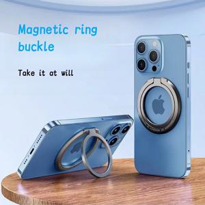 자기 휴대 전화 링 홀더 휴대 전화 브래킷 iPhone MagSafe Samsung Xiaomi 용 이동식 휴대 전화 그립 킥 스탠드