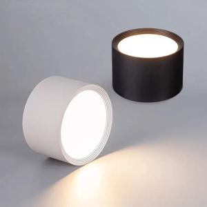 북유럽 LED 통 천장 조명 9W 15W 20W 표면 장착형 LED 스포트라이트, 거실, 침실, 실내 조명 AC220V