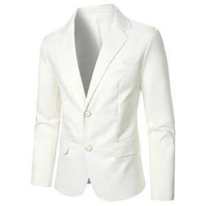 남성 정장 재킷 솔리드 컬러 버튼 비즈니스 캐주얼 스타일 남성 블레이저 웨딩 Groomsman 무대 공연 저녁 파티 남성 코트