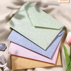 5pcs 마카롱 봉투 고급 두꺼운 종이 현금 봉투 Kawaii 결혼식 파티 초대장 카드 엽서 편지 커버