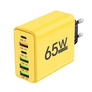 아이폰 15, 14 프로 맥스, 삼성 갤럭시 S23, 샤오미 14 휴대폰 충전기, USB C 충전기, 6 포트 고속 충전 벽 충전기