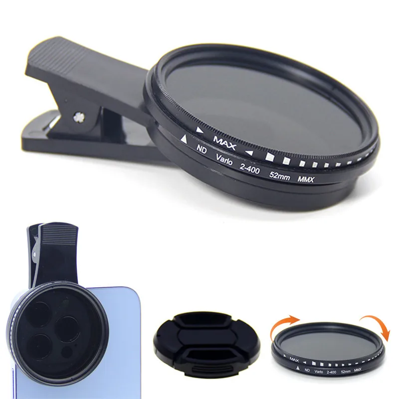 52mm 전화 카메라 렌즈는 대부분의 스마트폰을 위한 색상 채도와 대비 전문가를 향상시킵니다. 편광 전화 카메라 렌즈 ﻿