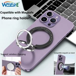 MagSafe 전화 용 Iphone 12 13 Pro Max 미니 자석 전화 스탠드 그립 마운트 스마트 폰 액세서리 용 자기 손가락 링 홀더