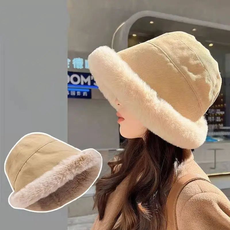 여성용 몽골 모자, 방풍 따뜻한 모자, 북방 민족 스타일, 두꺼운 플러시, 따뜻한 어부 귀 보호 대야, 가을 및 겨울