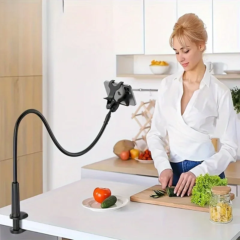 360 클립 휴대 전화 홀더 스탠드 휴대용 유연한 게으른 침대 데스크탑 브래킷 데스크 마운트 스탠드베이스 아이폰 삼성 Xiaomi