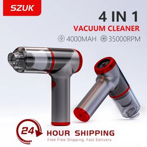 SZUK 자동차 진공 청소기, 강력한 흡입 무선 미니 청소 기계, 자동차 및 가정용 휴대용 청소기 SZUK 자동차 진공 청소기 강력한 흡입 무선 미니 청소 기계 자동차 및 가정용 강력한 휴대용 휴대용 청소기