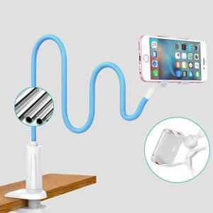 휴대폰 홀더 스탠드 휴대용 게으른 침대 데스크탑 브래킷 70cm 360 ° 나선형 회전 클립 전화 책상 침대 마운트 스탠드 베이스 지원