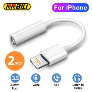 NNBILI 조명 헤드폰 어댑터 iPhone 11 12 13 14 PM 12Mini SE 2020 XS XR X 8 7 + IOS ~ 3.5 Mm 잭 AUX 오디오 케이블