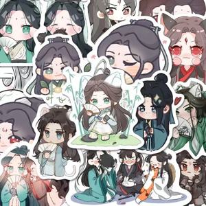 애니메이션 쓰레기 악당 자체 절약 시스템 물병 스티커, Shen Qingqiu Luo Binghe 노트북 장식용 귀여운, 10, 50, 70, 120 개